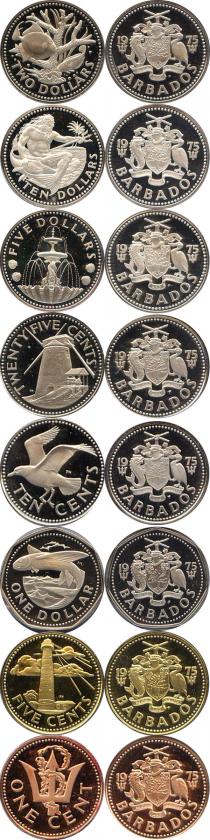 Продать Подарочные монеты Барбадос Выпуск 1977 года 1977 