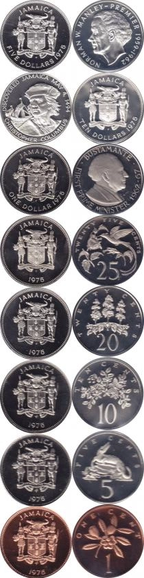 Продать Подарочные монеты Ямайка выпуск 1975 года 1975 