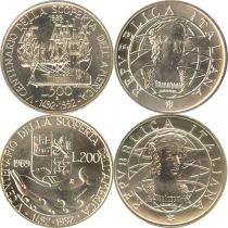Продать Подарочные монеты Италия 500- летие открытия Америки 1989 Серебро