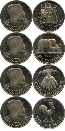 Продать Подарочные монеты Малави Первый выпуск 1964 года 1964 Медно-никель