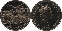 Продать Подарочные монеты Острова Кука Золотой юбилей королевы 2002 Медно-никель
