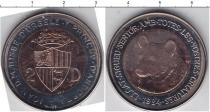 Продать Монеты Андорра 2 динерса 1984 Биметалл