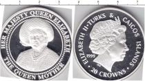 Продать Монеты Теркc и Кайкос 20 крон 1999 Серебро