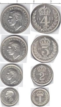 Продать Наборы монет Великобритания Маунди-сет 1952 (Благотворительный набор) 1952 Серебро