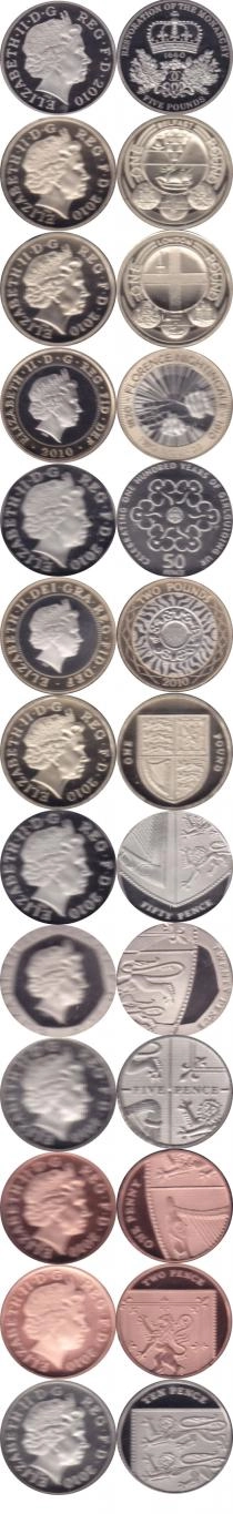Продать Подарочные монеты Великобритания Новые гербы 2010 2010 