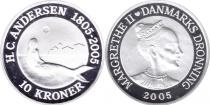 Продать Подарочные монеты Дания Сказка Русалочка 2005 Серебро