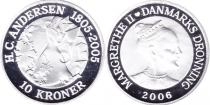 Продать Подарочные монеты Дания Сказка Снежная Королева 2006 Серебро