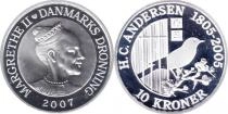 Продать Подарочные монеты Дания Сказка Соловей 2007 Серебро