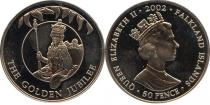 Продать Подарочные монеты Фолклендские острова Золотой юбилей королевы 2002 Медно-никель