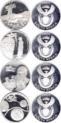 Продать Подарочные монеты ЮАР Парк защиты животных 2007 Серебро