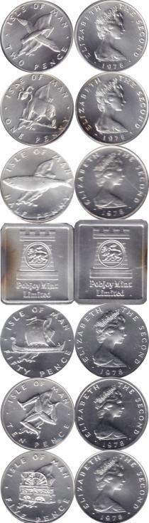 Продать Подарочные монеты Остров Мэн Выпуск 1978 года в серебре 1978 Серебро