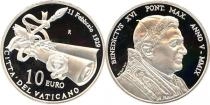 Продать Подарочные монеты Ватикан 80-летие основания Ватикана 2009 Серебро