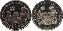 Продать Подарочные монеты Сьерра-Леоне Золотой юбилей королевы 2002 Медно-никель