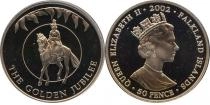 Продать Подарочные монеты Фолклендские острова Золотой юбилей королевы 2002 Медно-никель