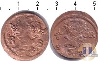 Продать Монеты Швеция 1 эре 1666 Медь