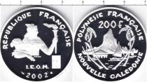 Продать Монеты Полинезия 200 франков 2002 Серебро