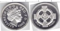Продать Монеты Великобритания 1 фунт 2001 Серебро