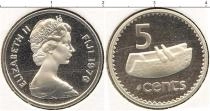 Продать Монеты Фиджи 5 центов 1976 Серебро
