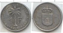 Продать Монеты Бурунди 1 франк 1959 Алюминий