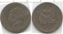 Продать Монеты Гаити 10 гурдов 1907 Серебро
