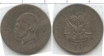 Продать Монеты Гаити 10 гурдов 1907 Серебро