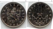 Продать Монеты Чехословакия 1 крона 1996 Сталь покрытая никелем