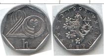 Продать Монеты Чехословакия 20 хеллеров 1993 Алюминий