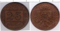 Продать Монеты Германия 25 пфеннигов 1908 Медь