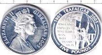 Продать Монеты Гибралтар 5 фунтов 2005 Серебро