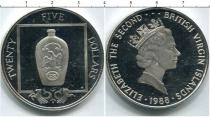 Продать Монеты Виргинские острова 25 долларов 1988 Серебро