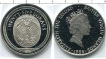 Продать Монеты Виргинские острова 25 долларов 1988 Серебро