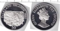 Продать Монеты Фолклендские острова 50 пенсов 1990 Серебро