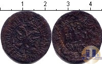 Продать Монеты 1689 – 1725 Петр I 1 деньга 1706 Медь