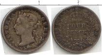 Продать Монеты Гайана 4 пенса 1891 Серебро