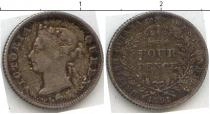 Продать Монеты Гайана 4 пенса 1891 Серебро