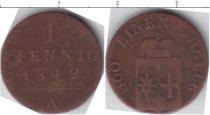 Продать Монеты Германия 1 пфенниг 1842 Медь