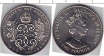 Продать Монеты Остров Джерси 2 фунта 1990 Медно-никель