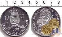 Продать Монеты Антильские острова 10 гульденов 2001 Серебро