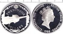 Продать Монеты Виргинские острова 25 долларов 1988 Серебро
