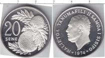 Продать Монеты Самоа 20 сен 1974 Серебро