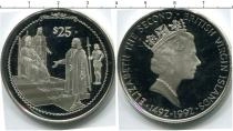 Продать Монеты Виргинские острова 25 долларов 1992 Серебро
