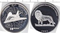 Продать Монеты Конго 10 франков 2003 Серебро