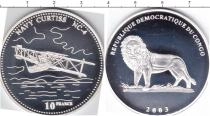 Продать Монеты Конго 10 франков 2003 Серебро