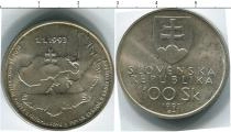 Продать Монеты Словения 100 крон 1993 Серебро