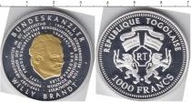 Продать Монеты Того 1000 франков 0 Серебро