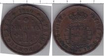Продать Монеты Ангола 1 макута 1860 Медь
