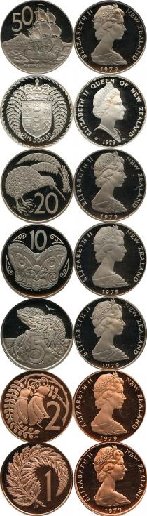 Продать Подарочные монеты Новая Зеландия Выпуск монет 1979 года 1979 