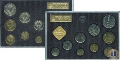 Продать Подарочные монеты СССР Выпуск 1980 года 1980 
