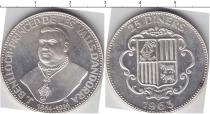 Продать Монеты Андорра 25 динерс 1963 Серебро