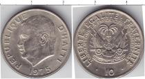 Продать Монеты Гаити 10 гурдов 1975 Медно-никель